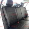 Авточехлы VW- Polo Sd деленная 40\60 с 2010 (Аригон) чер+чер