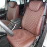 Авточехлы Ssang Yong-Kyron (Ромб) шоколад+шоколад