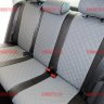 Авточехлы VW- Polo Sd деленная 40\60 с 2010 (Ромб) чер+сер Авточехлы VW- Polo Sd деленная 40\60 с 2010 (Ромб) чер+сер