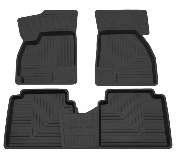 Rezkon/Коврики в салон 3D резиновые HYUNDAI Santa Fe Classic (2006-2010)/1020045200