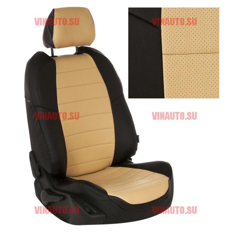Авточехлы FORD-Kuga 2 с 2012- (Аригон) чер+тем.беж Авточехлы FORD-Kuga 2 с 2012- (Аригон) чер+тем.беж