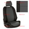 Авточехлы HONDA-CR-V 3 выпуск с 06-12 (Аригон) чер+сер Авточехлы HONDA-CR-V 3 выпуск с 06-12 (Аригон) чер+сер