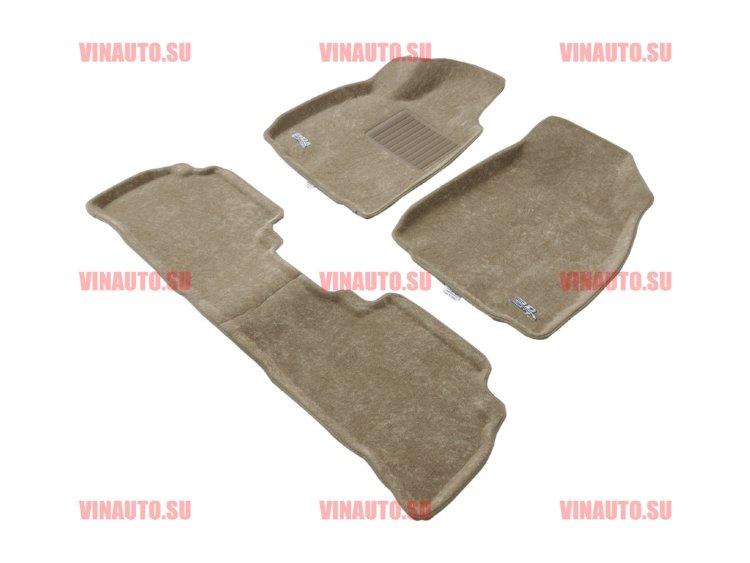 Коврики салона текст.Lexus RX350/450 2009-> LINER 3D Lux с бортиком бежевые/ST7400361