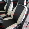 Авточехлы SKODA-Yeti передн. спинки одинаковые 2009- (Аригон) бел+чер
