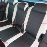 Авточехлы SKODA-Yeti передн. спинки одинаковые 2009- (Аригон) бел+чер