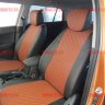 Авточехлы HYUNDAI- Creta 2016-2021 (Ромб) чер+коричневый Авточехлы HYUNDAI- Creta 2016-2021 (Ромб) чер+коричневый