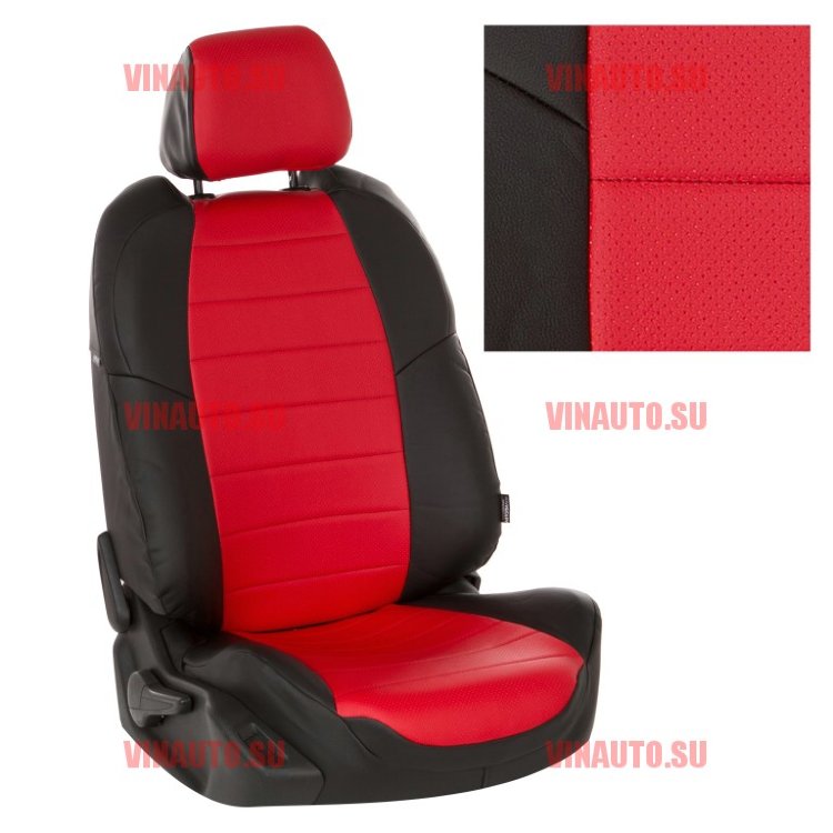 Авточехлы KIA-Cerato Sd с 2009 (Аригон) чер+красный Авточехлы KIA-Cerato Sd с 2009 (Аригон) чер+красный