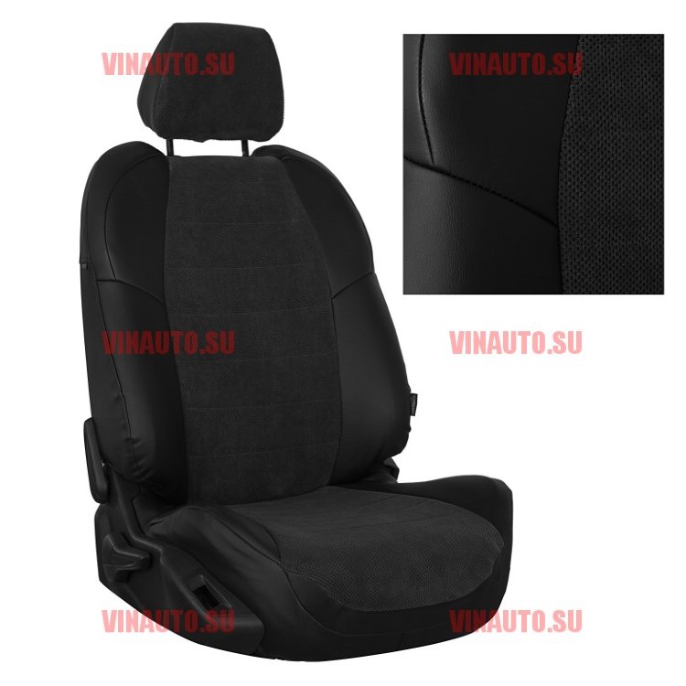 Авточехлы VW- T-5/T-6 (3 мест) рестайлинг с 2009 (Велюр) чер+чер Авточехлы VW- T-5/T-6 (3 мест) рестайлинг с 2009 (Велюр) чер+чер