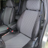 Авточехлы DAEWOO-Nexia с подголовн. (Ромб) чер+тем.сер