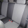 Авточехлы DAEWOO-Nexia с подголовн. (Ромб) чер+тем.сер